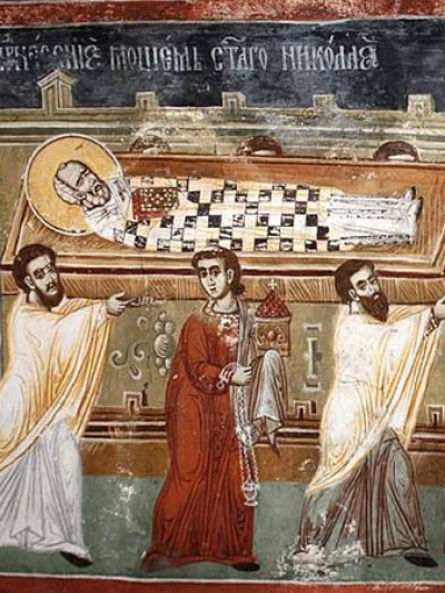 Story for transfer of St. Nicholas’ relics from Myra to Bari